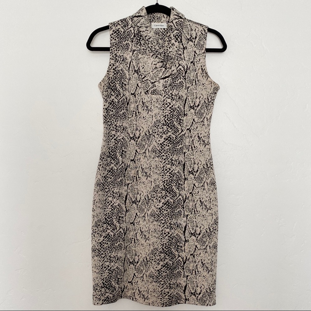 Calvin Klein Snake Print Dress